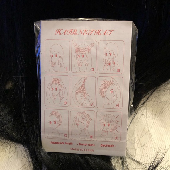 Long Black Synthetic Wig - Picture 10 of 16